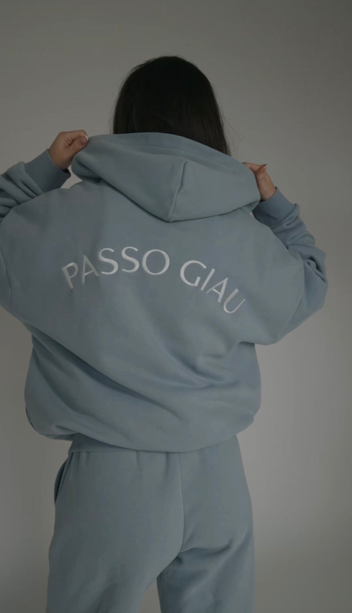 Oversized Zipped Embroidered Hoodie