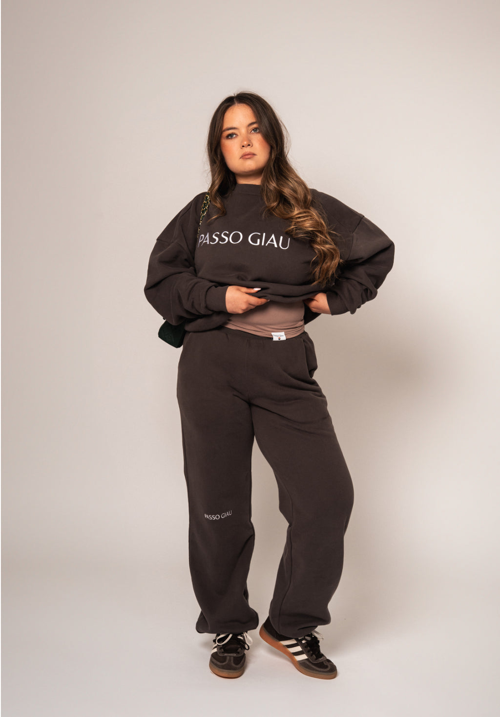 Wide Leg Embroidered Joggers