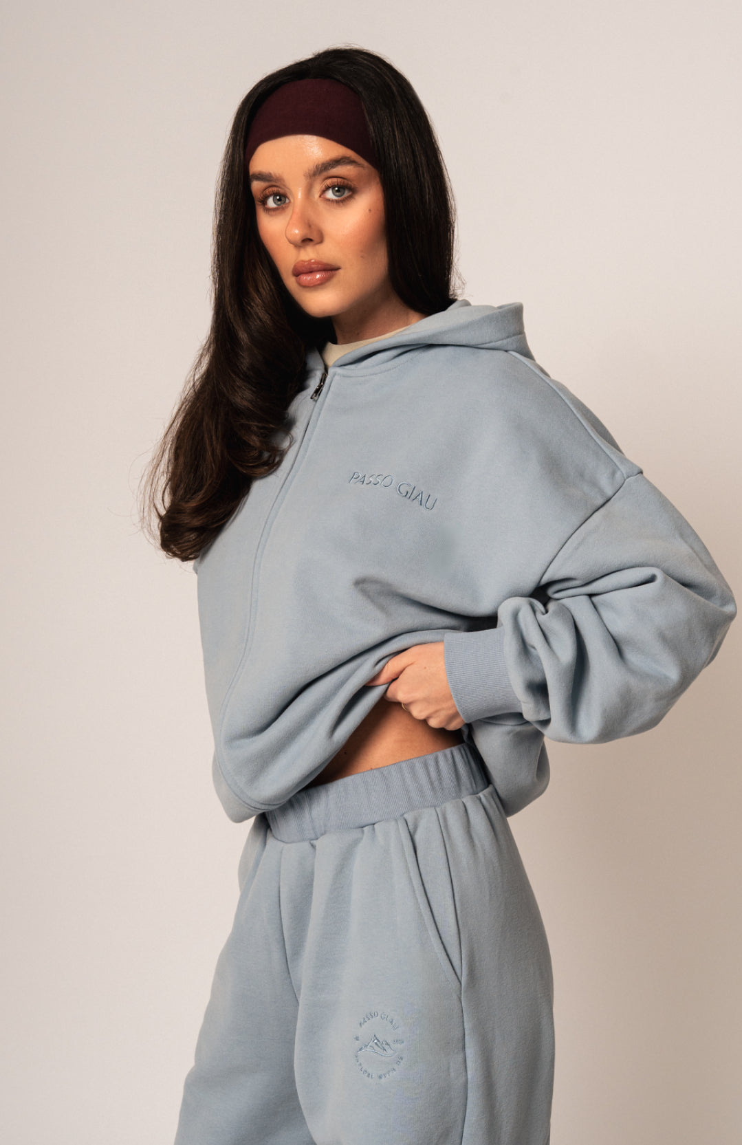 Embroidered Straight Leg Joggers