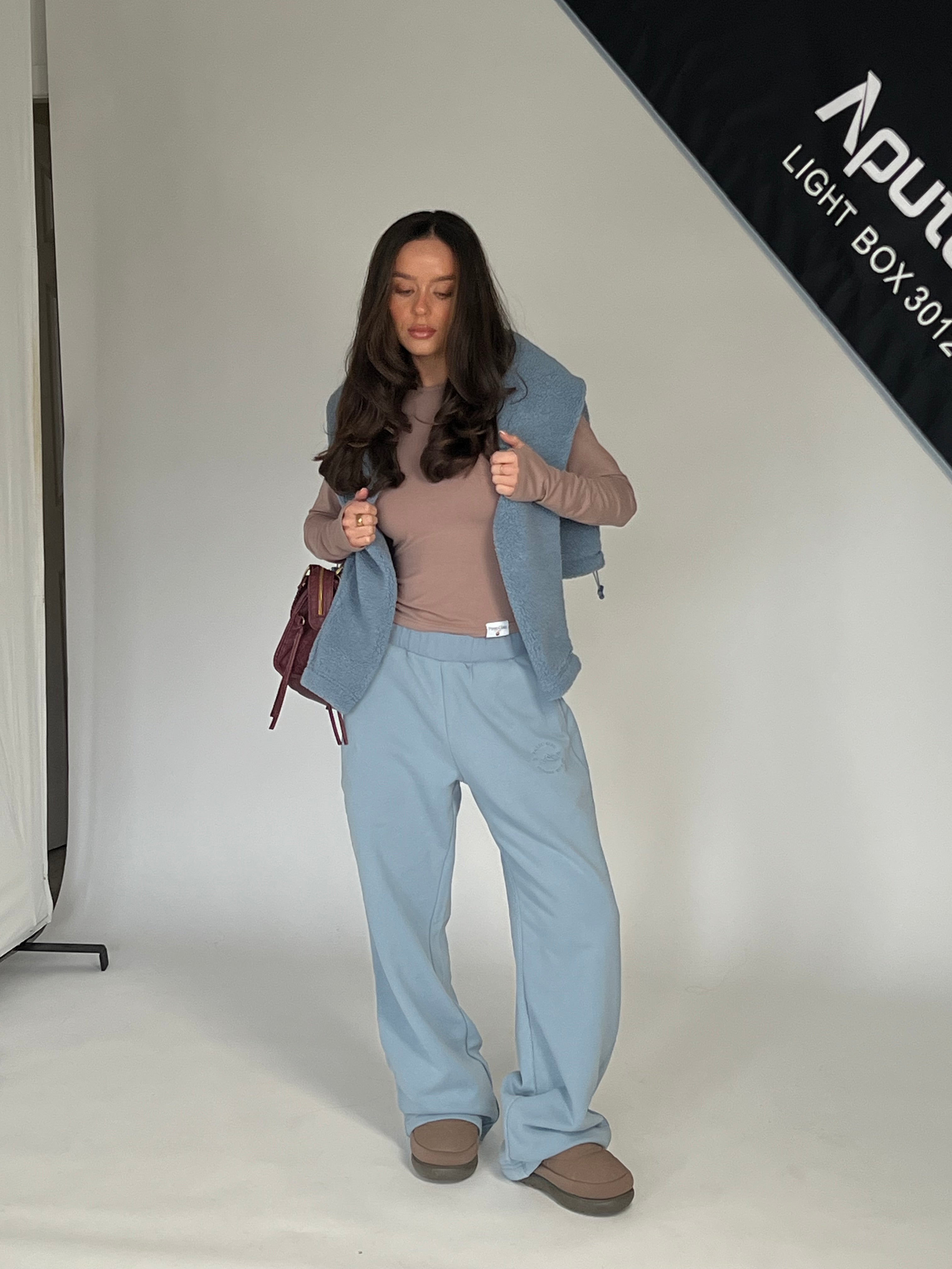 Embroidered Straight Leg Joggers