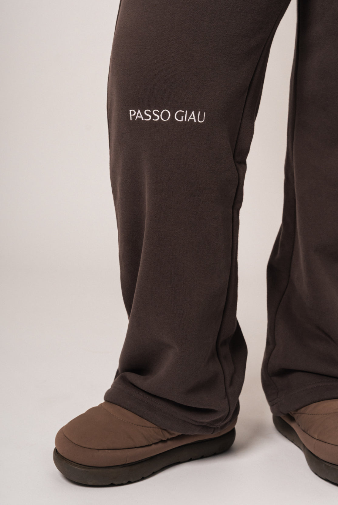 Wide Leg Embroidered Joggers