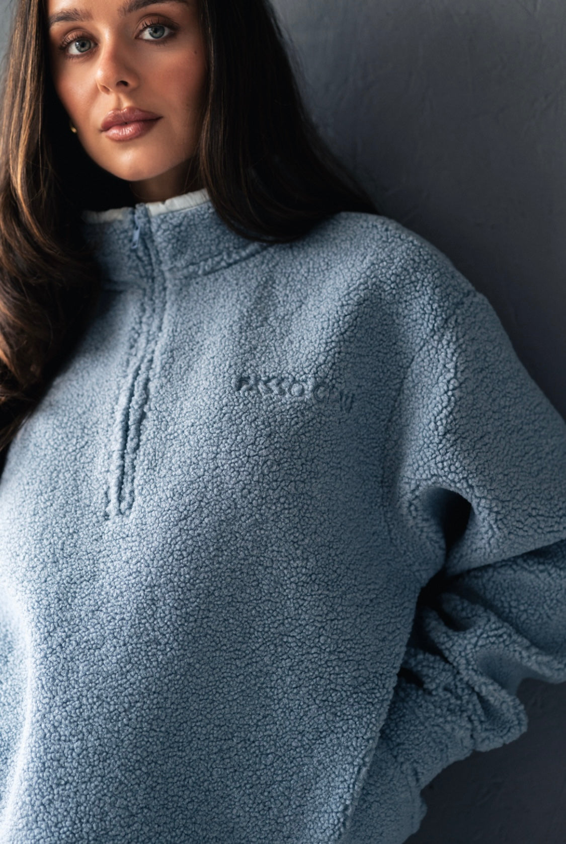 Embroidered Zip Fleece