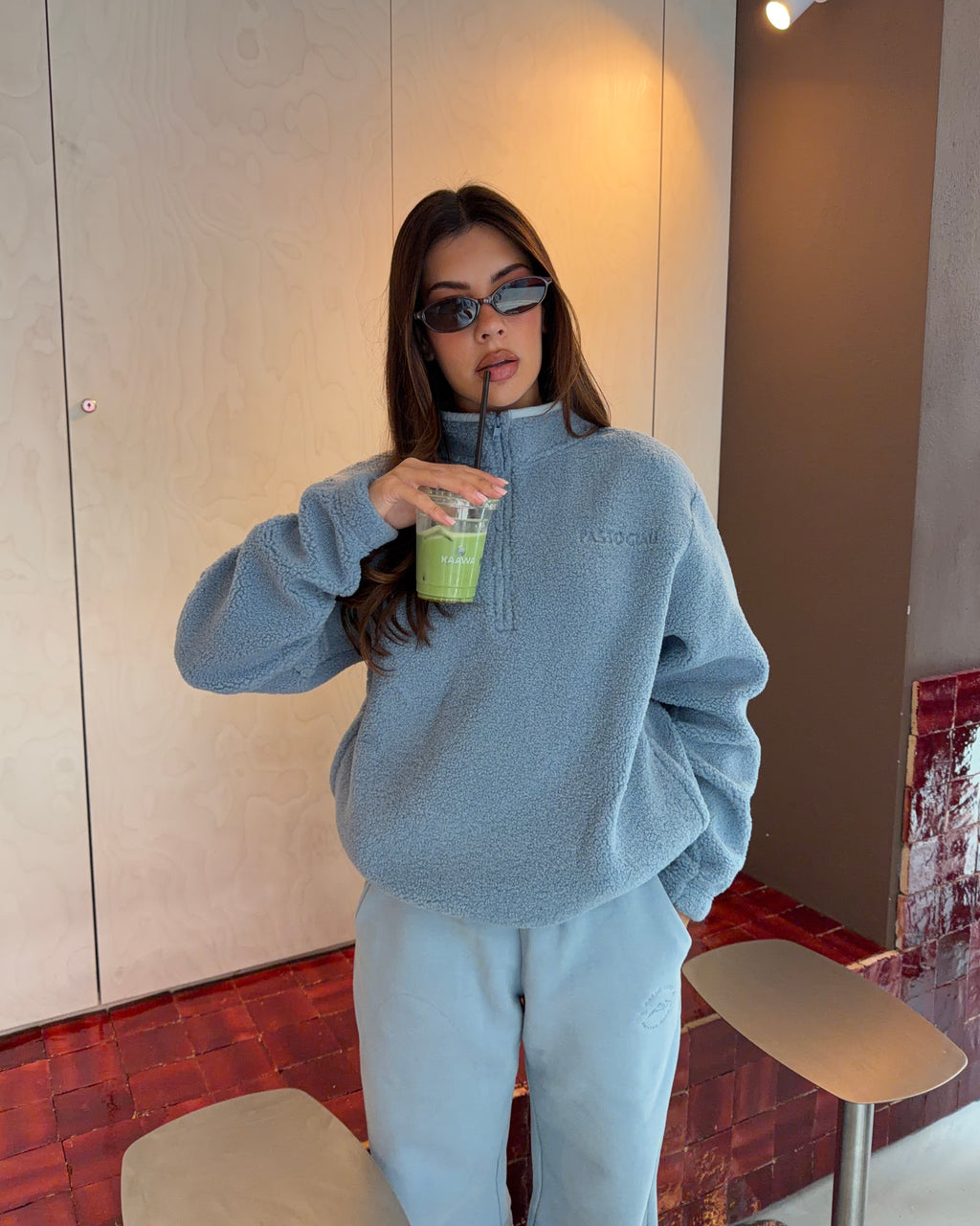 Embroidered Zip Fleece